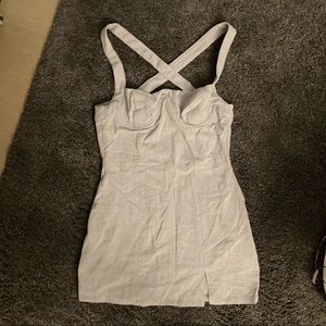 Grey Underwire Bustier Dress